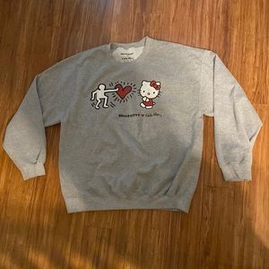 Hello Kitty x Keith Haring Grey Sweater Size XL